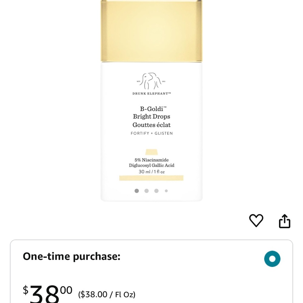 Drunk Elephant B-Goldi Bright Drops 🌟🌟🌟🌟